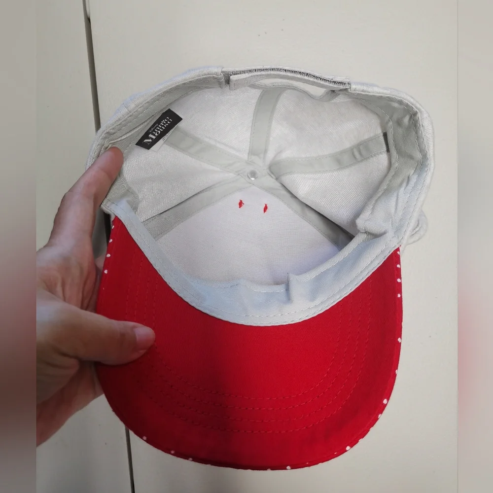 Disney Minnie Mouse Ears Kids Red Gray Baseball Girls Hat One Size